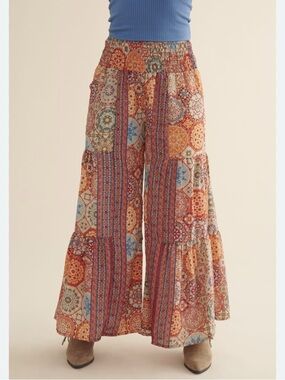 EARTHBOUND Boho Wide Leg Pants size Large
